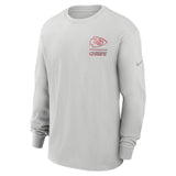 NFL Kansas City Chiefs Nike Heavy Max90 Long Sleeve T-Shirt - Gray