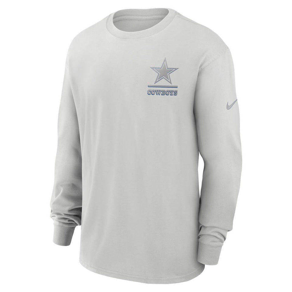 NFL Dallas Cowboys Nike Heavy Max90 Long Sleeve T-Shirt - Gray