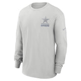 NFL Dallas Cowboys Nike Heavy Max90 Long Sleeve T-Shirt - Gray