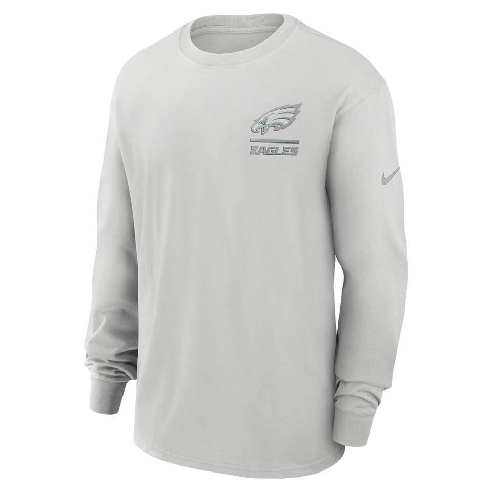 NFL Philadelphia Eagles Nike Heavy Max90 Long Sleeve T-Shirt - Gray
