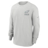 NFL Philadelphia Eagles Nike Heavy Max90 Long Sleeve T-Shirt - Gray