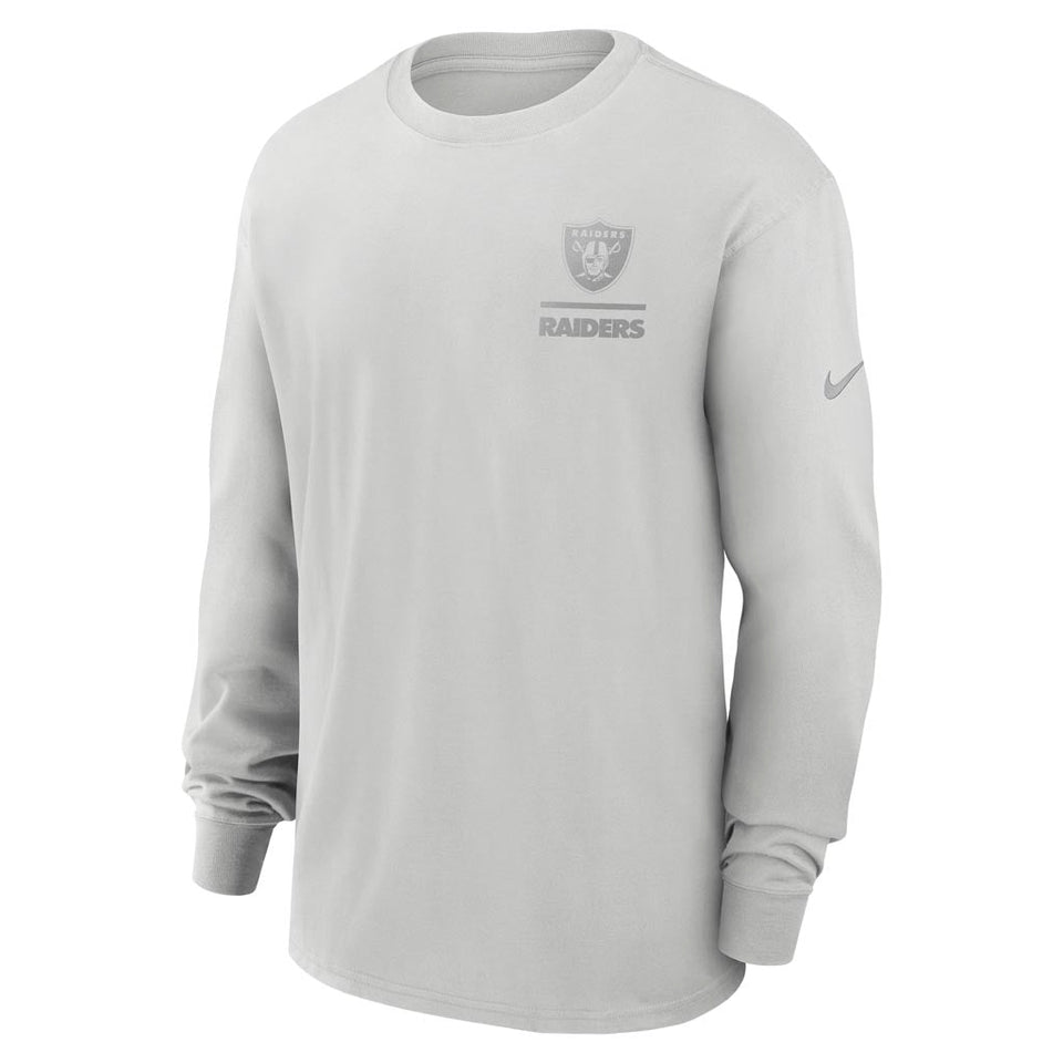 NFL Las Vegas Raiders Nike Heavy Max90 Long Sleeve T-Shirt - Gray