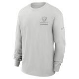 NFL Las Vegas Raiders Nike Heavy Max90 Long Sleeve T-Shirt - Gray
