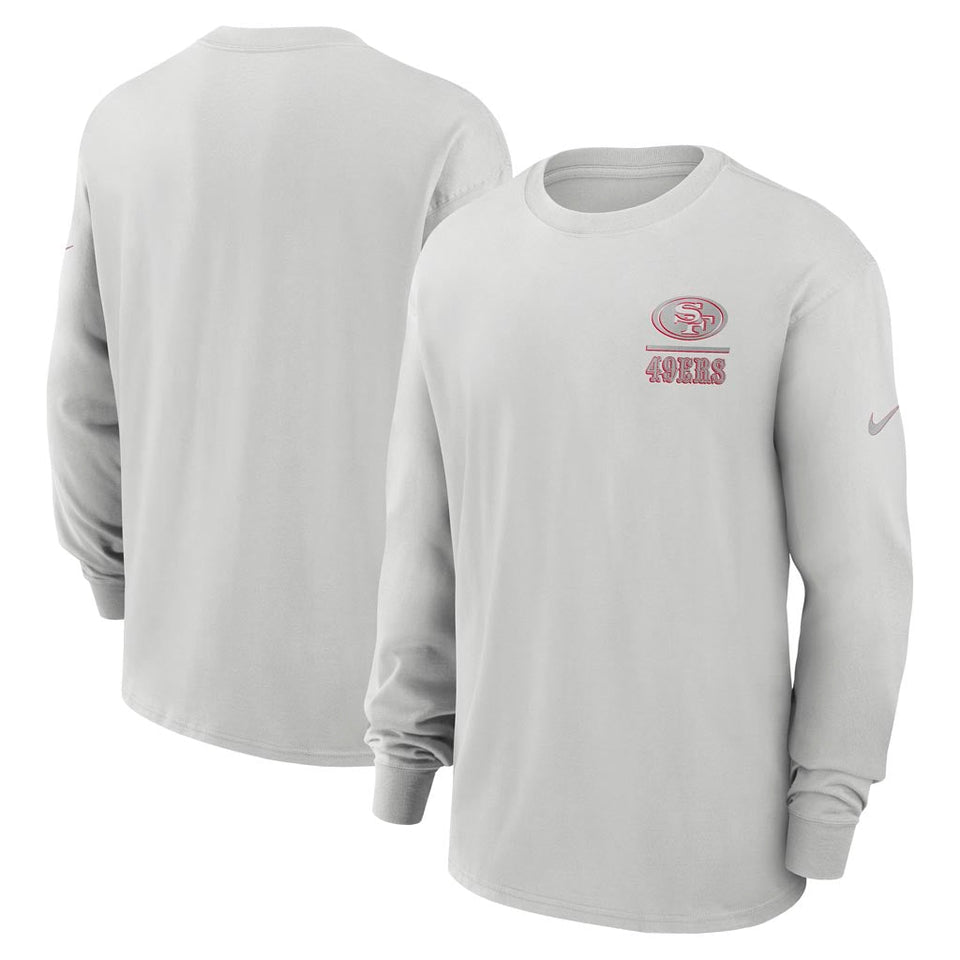 NFL San Francisco 49ers Nike Heavy Max90 Long Sleeve T-Shirt - Gray