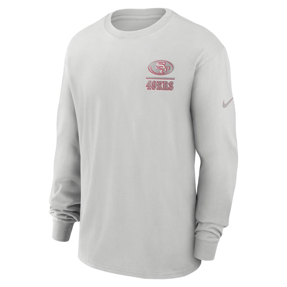 NFL San Francisco 49ers Nike Heavy Max90 Long Sleeve T-Shirt - Gray