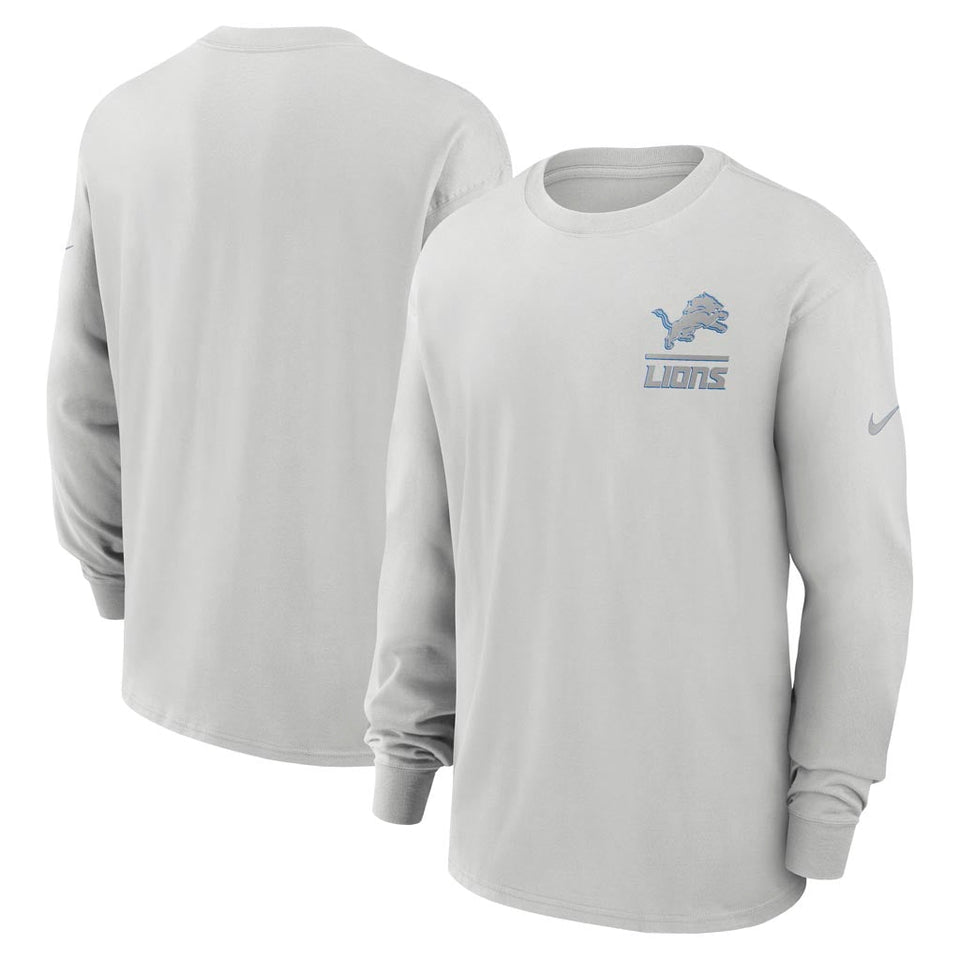 NFL Detroit Lions Nike Heavy Max90 Long Sleeve T-Shirt - Gray