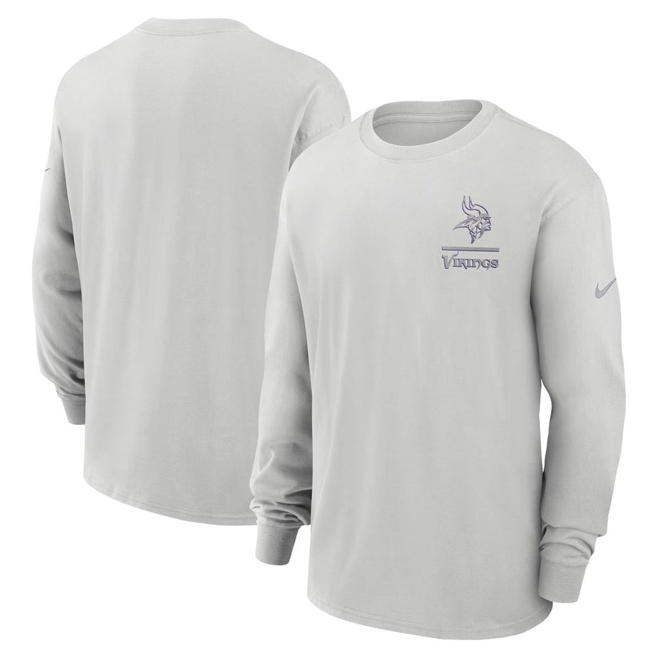 NFL Minnesota Vikings Nike Heavy Max90 Long Sleeve T-Shirt - Gray