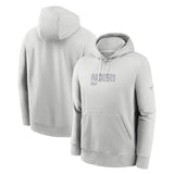 NFL Green Bay Packers Nike HD Stack Club Pullover Hoodie - Gray