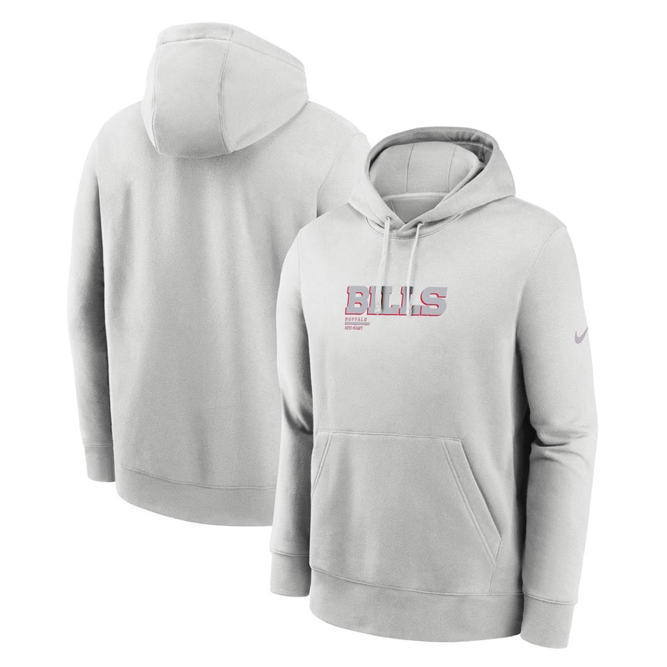 NFL Buffalo Bills Nike HD Stack Club Pullover Hoodie - Gray
