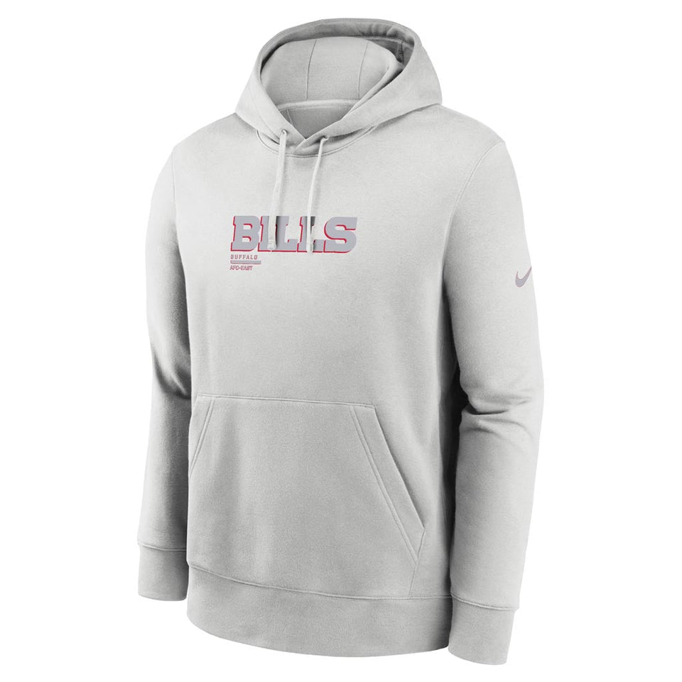 NFL Buffalo Bills Nike HD Stack Club Pullover Hoodie - Gray
