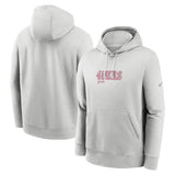 NFL San Francisco 49ers Nike HD Stack Club Pullover Hoodie - Gray