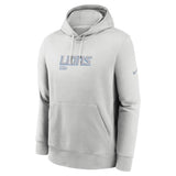 NFL Detroit Lions Nike HD Stack Club Pullover Hoodie - Gray