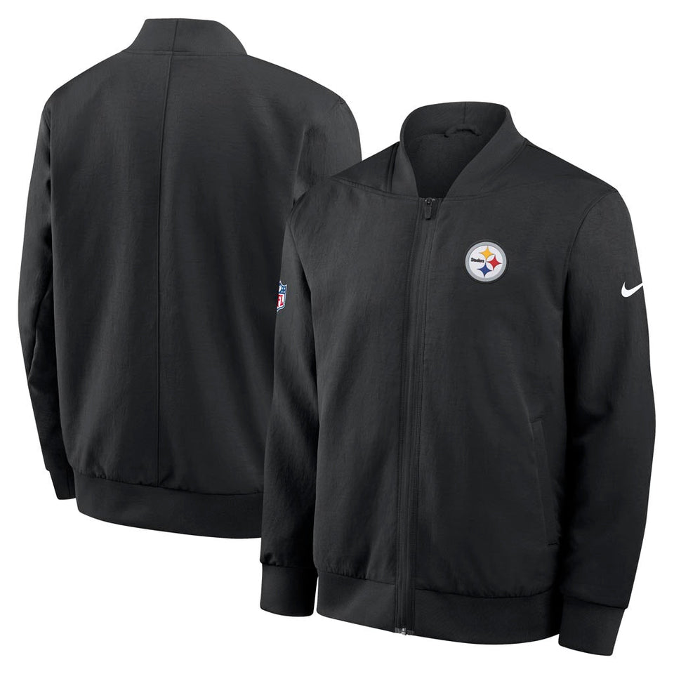 NFL Pittsburgh Steelers Nike 2025 Sideline Bomber Jacket - Black