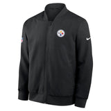 NFL Pittsburgh Steelers Nike 2025 Sideline Bomber Jacket - Black
