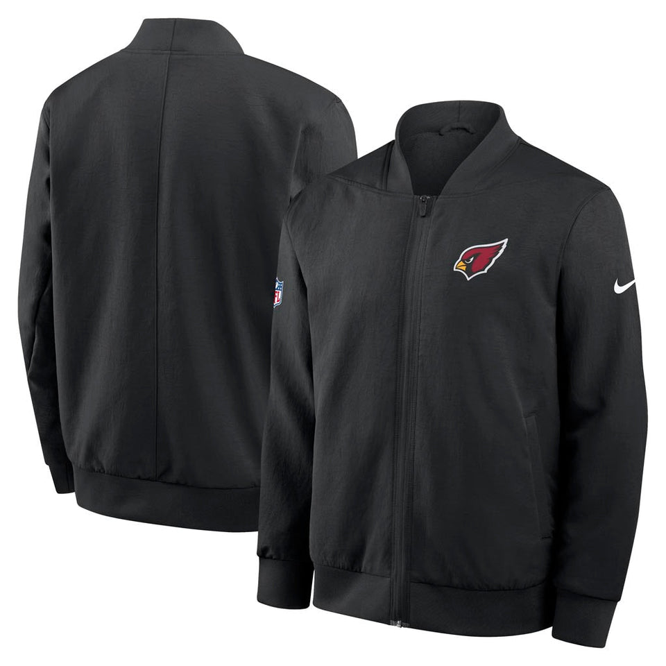 NFL Arizona Cardinals Nike 2025 Sideline Bomber Jacket - Black