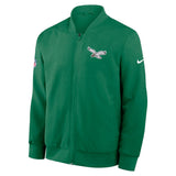 NFL Philadelphia Eagles Nike 2025 Sideline Bomber Jacket - Green