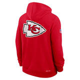 NFL Kansas City Chiefs Nike 2025 Sideline Full Zip Hoodie - Red