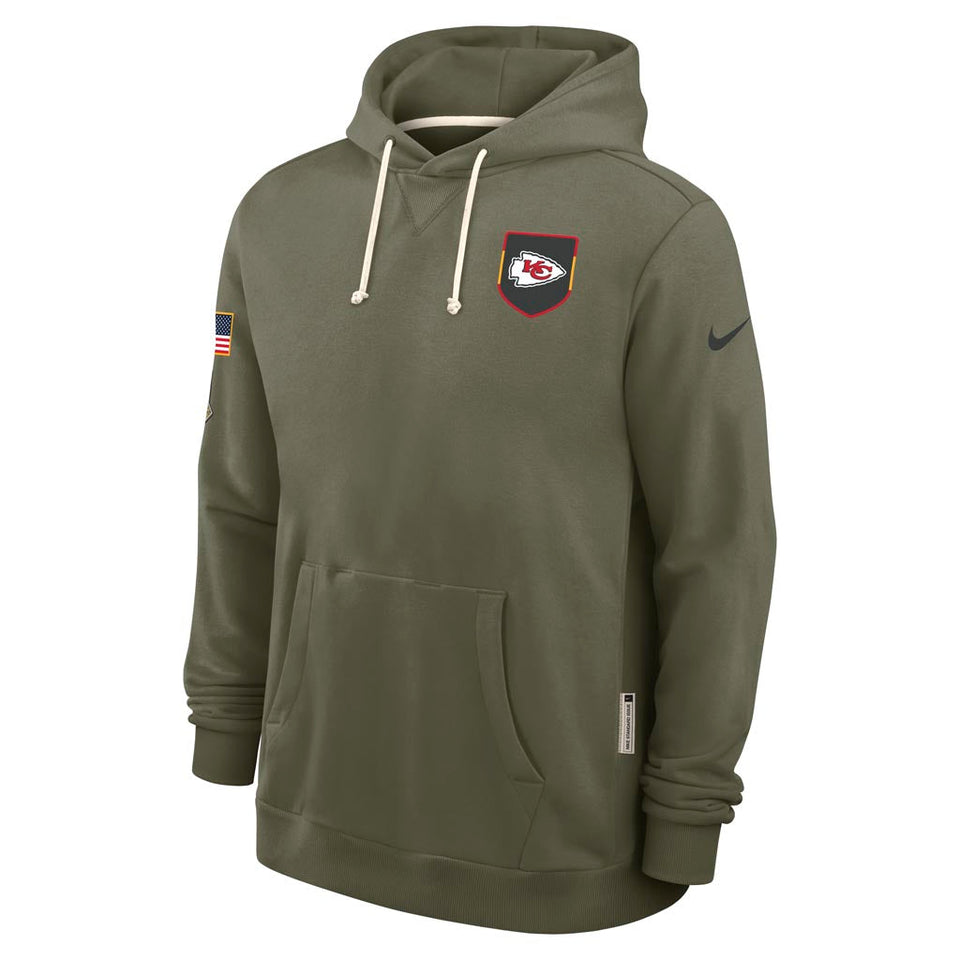 NFL Kansas City Chiefs Nike 2025 Salute to Service Pullover Hoodie - Green