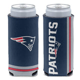 NFL New England Patriots WinCraft 12oz Slim Logo Can Cooler
