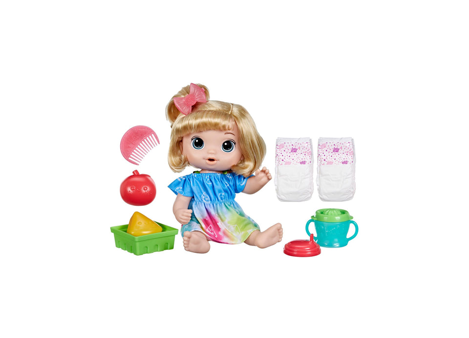 Baby Alive 12-inch Fruity Sips Doll - Blonde Hair