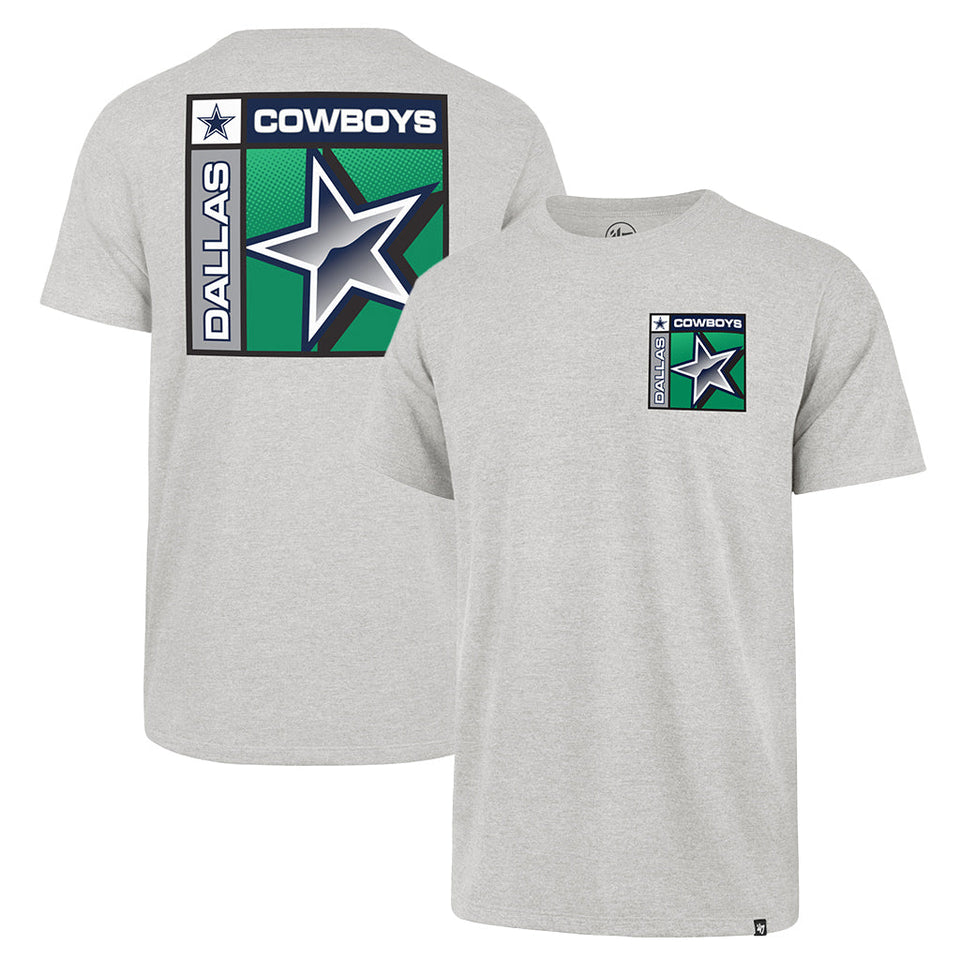 NFL Dallas Cowboys '47 Chrome Plate Franklin T-Shirt - Gray