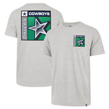 NFL Dallas Cowboys '47 Chrome Plate Franklin T-Shirt - Gray