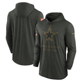 NFL Dallas Cowboys Nike 2025 Salute to Service Lightweight Hoodie - Green