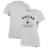 NFL Dallas Cowboys Women's '47 Break Free Frankie T-Shirt - Gray