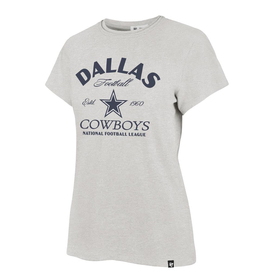 NFL Dallas Cowboys Women's '47 Break Free Frankie T-Shirt - Gray