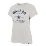 NFL Dallas Cowboys Women's '47 Break Free Frankie T-Shirt - Gray