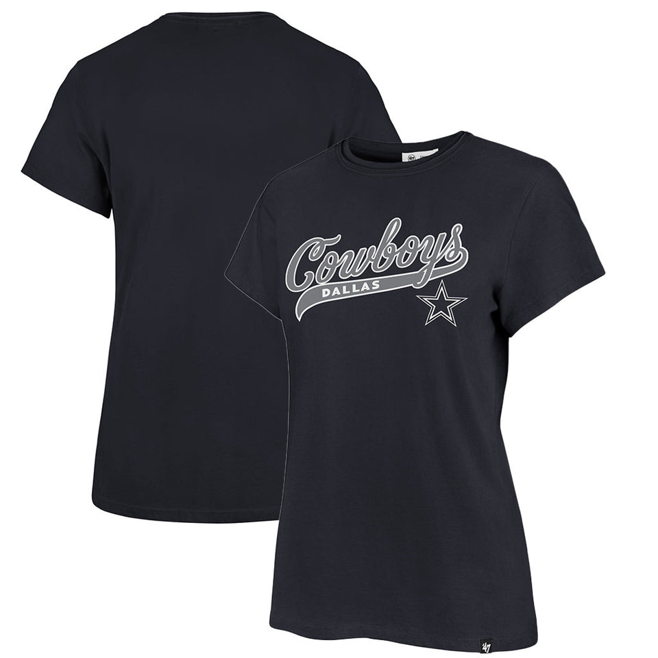 NFL Dallas Cowboys Women's '47 Tail Sweep Frankie T-Shirt - Navy