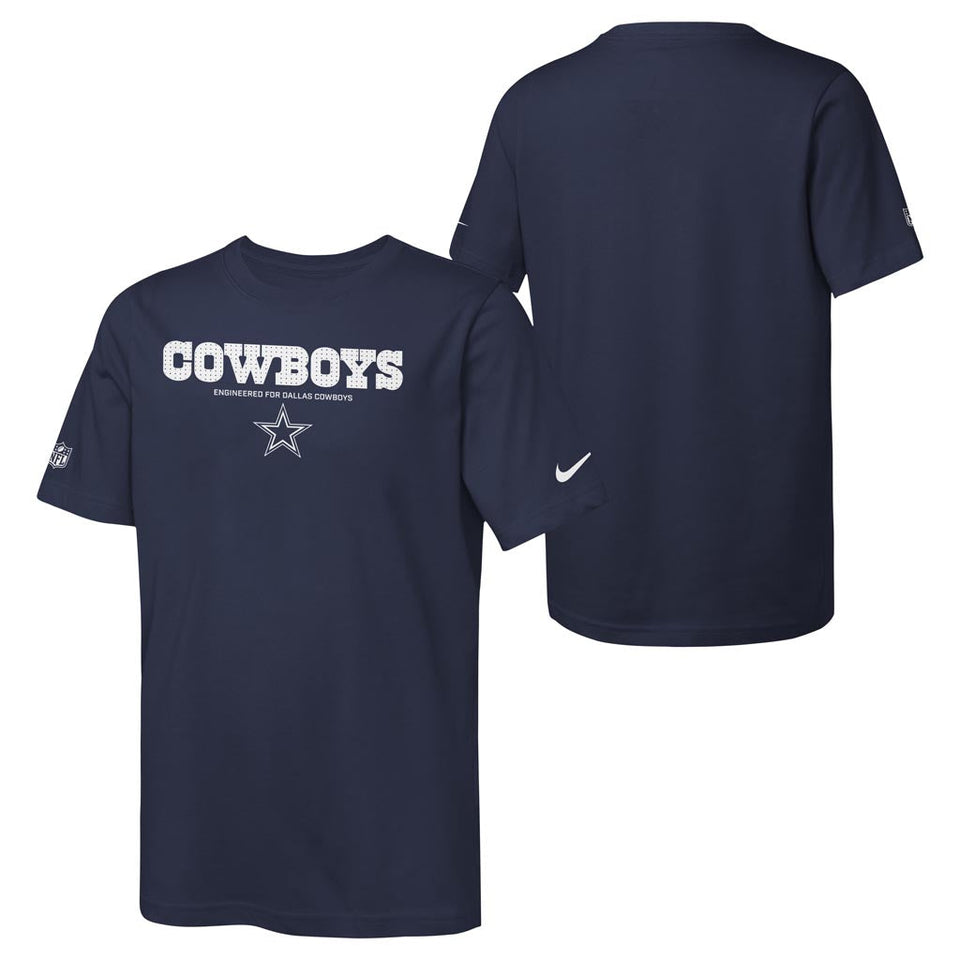 NFL Dallas Cowboys Youth Nike Tri-Blend T-Shirt - Navy
