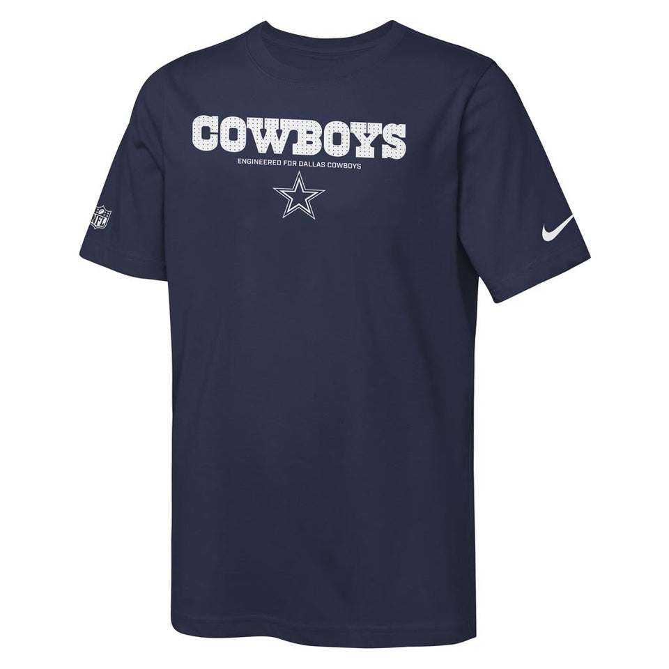 NFL Dallas Cowboys Youth Nike Tri-Blend T-Shirt - Navy