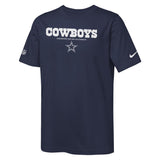 NFL Dallas Cowboys Youth Nike Tri-Blend T-Shirt - Navy