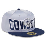 NFL Dallas Cowboys New Era Satin 59FIFTY Fitted Hat - Gray