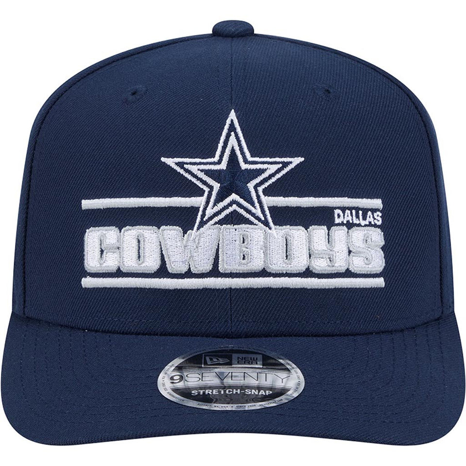 NFL Dallas Cowboys New Era Stated 9SEVENTY Stretch-Snapback Hat - Navy