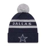 NFL Dallas Cowboys New Era Two-Tone Text Knit Hat - Navy