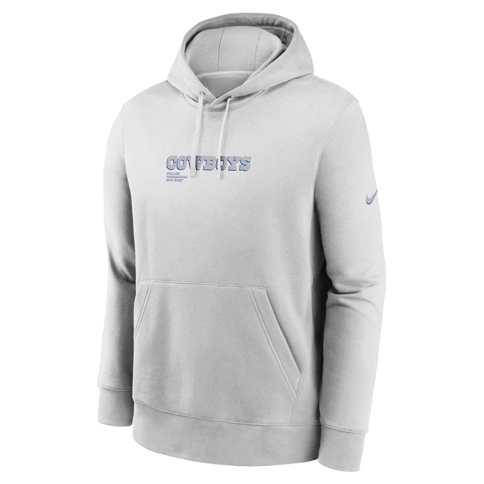 NFL Dallas Cowboys Nike HD Stack Club Hoodie - Gray