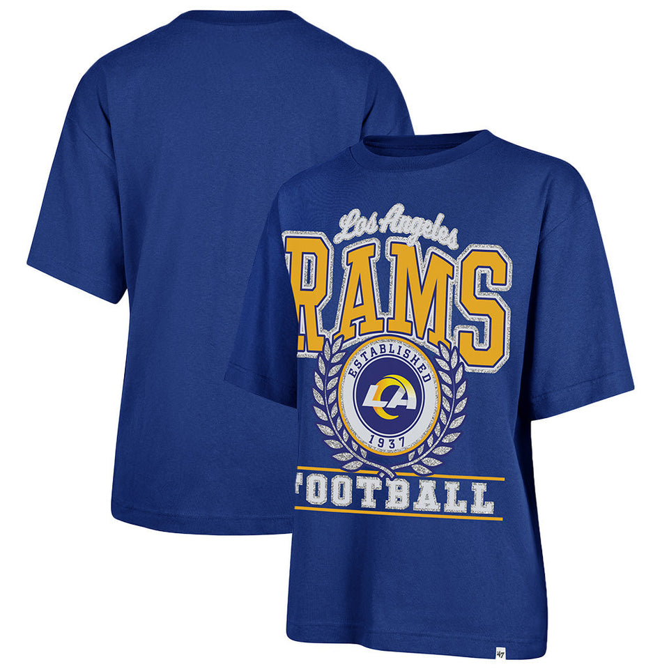 NFL Los Angeles Rams Women's '47 Ring True Foundation T-Shirt - Blue