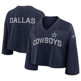 NFL Dallas Cowboys Women's Nike Jersey Fashion Top - Navy