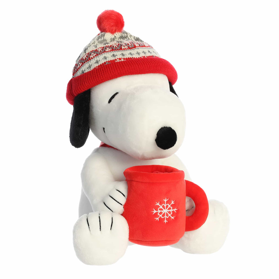 Aurora® Peanuts® Winter Hat Snoopy with Mug 12