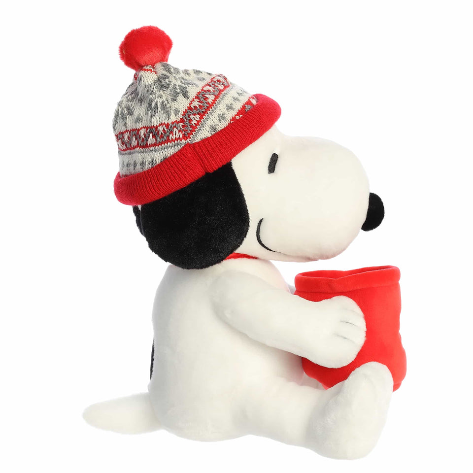 Aurora® Peanuts® Winter Hat Snoopy with Mug 12