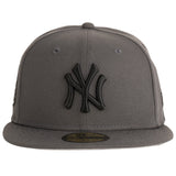 MLB New York Yankees New Era Tonal Graphite 59FIFTY Fitted Hat - Graphite