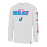 '47 Brand Miami HEAT Original Vice Nights White Long Sleeve Tee