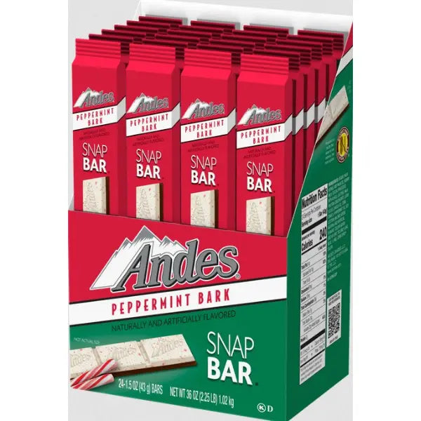 Andes Peppermint Bark Snap Bar (includes 1)