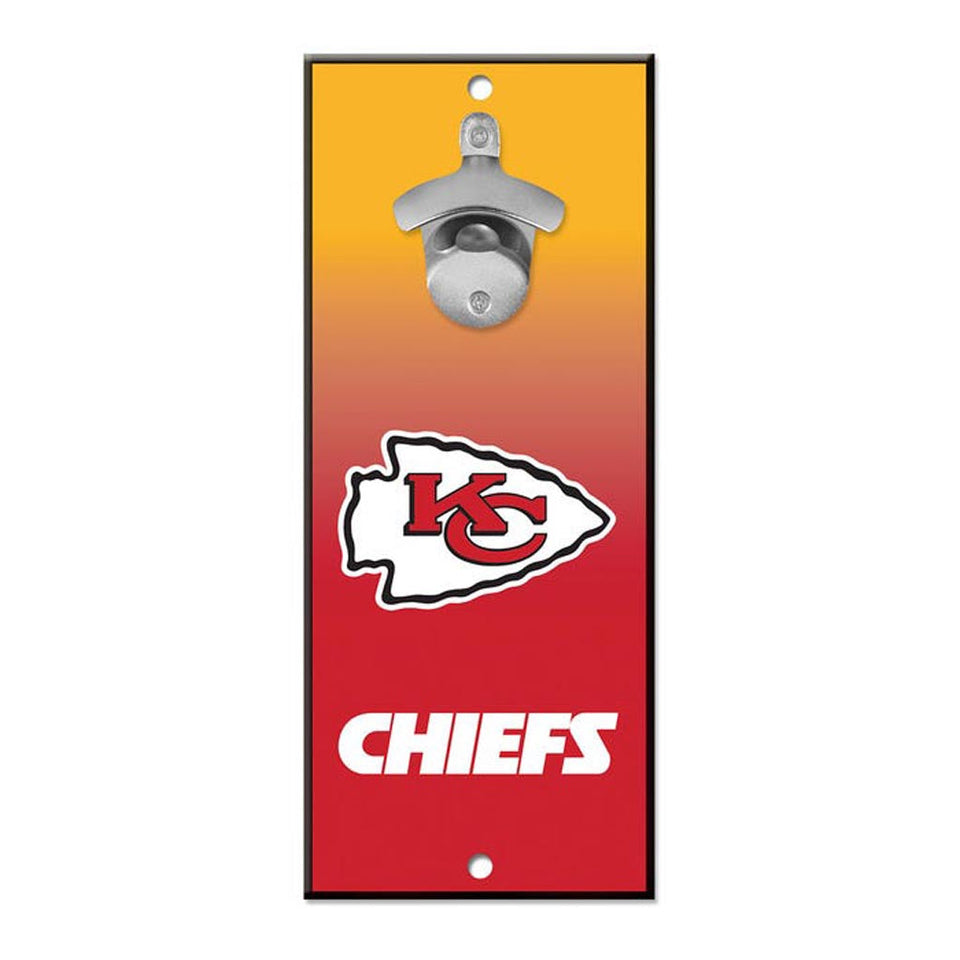 NFL Kansas City Chiefs WinCraft 5 x 12 Ombre Bottle Opener Sign - Red