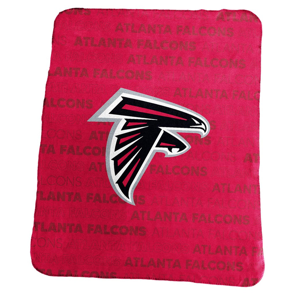 NFL Atlanta Falcons Logo Brands 50 x 60 Classic Fleece Blanket - Red