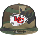 NFL Kansas City Chiefs New Era Mesh Trucker 9FIFTY Snapback Hat - Camo