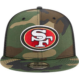 NFL San Francisco 49ers New Era Mesh Trucker 9FIFTY Snapback Hat - Camo