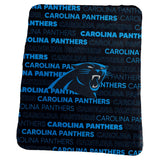 NFL Carolina Panthers Logo Brands 50 x 60 Classic Fleece Blanket - Blue
